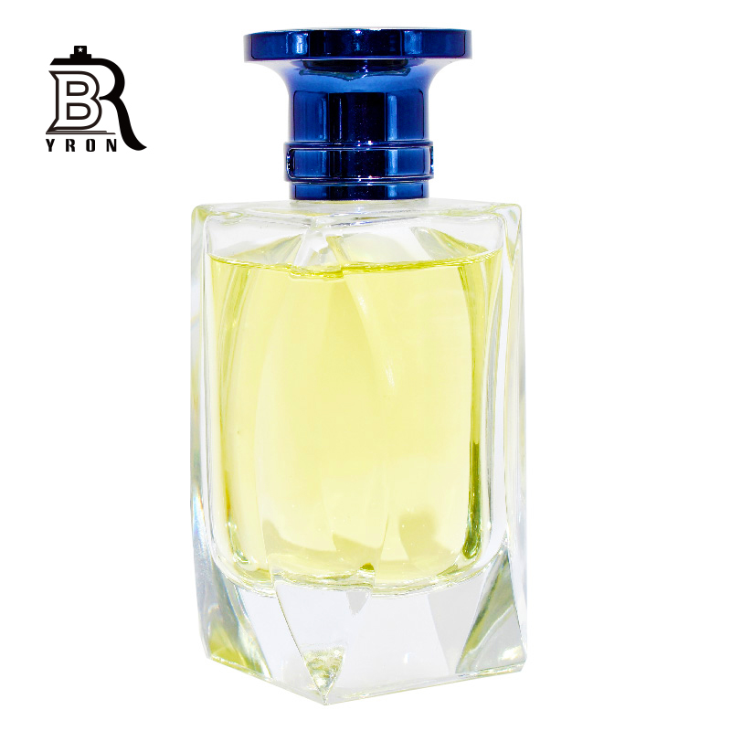 Glass Perfume Bottle, Hand Polished, Crimp Pump