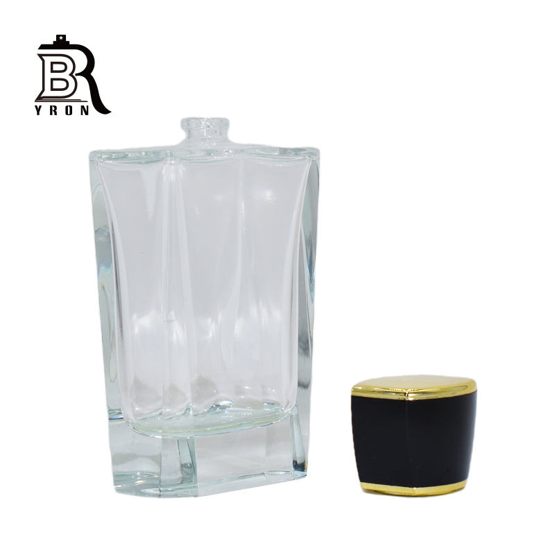 Clear_Glass_Bottle,100ml_Bottle,Bottle_With_Black_Cap