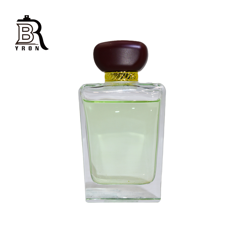 Luxury Square  Perfume Bottle Clear Empty Glass Bottle Perfume 50ml