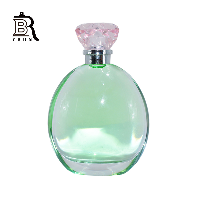 110ml Wholesale Oval Shape Glass Bottles Romantic Perfume Bottles With Sealing Cap