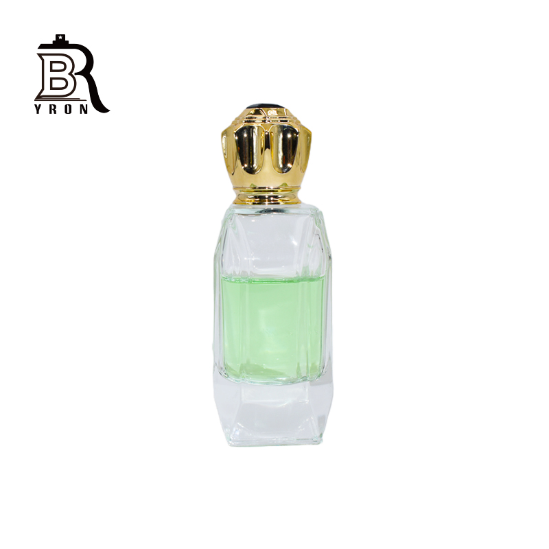 110ml Wholesale Round Shape Glass Bottles Romantic Perfume Bottles With Crown Cap