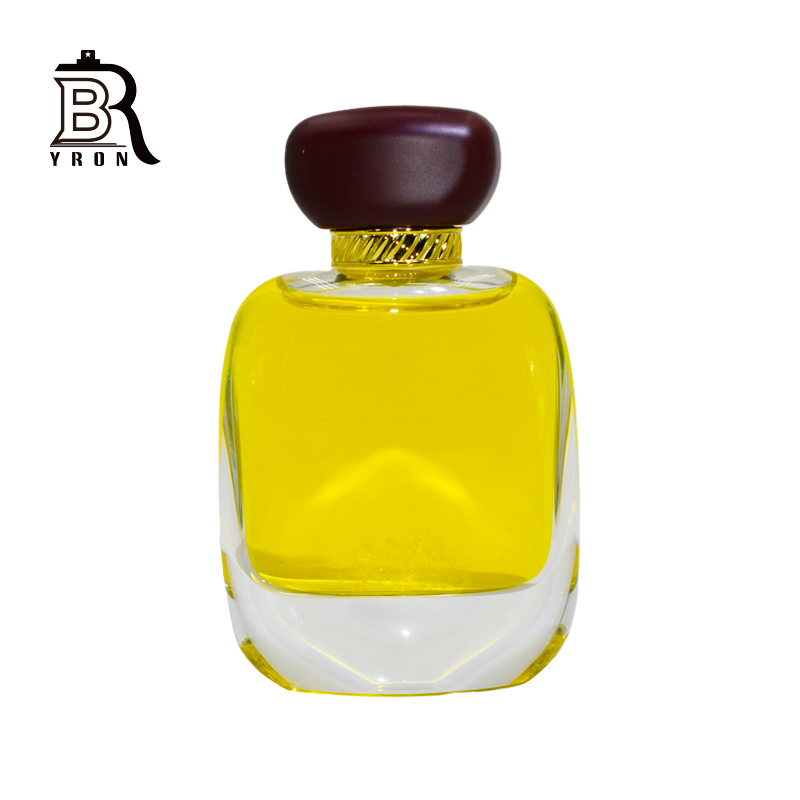 110ml Wholesale Flat Round Shape Glass Bottles Romantic Perfume Bottles With Sealing Cap