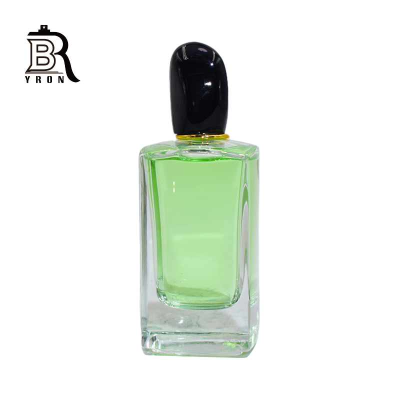 Luxury Bottle, Metal Label, Green Perfume Bottles