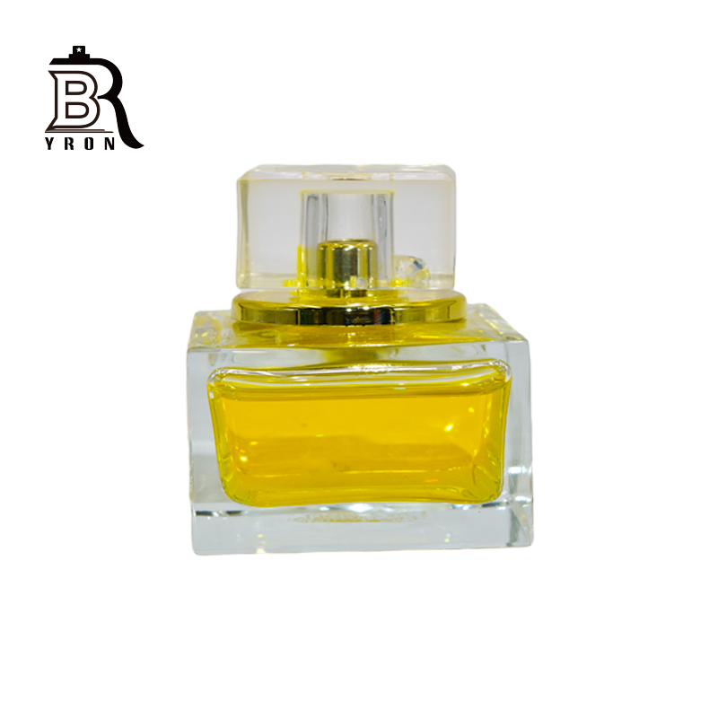 Luxury Bottle, Metal Label, Green Perfume Bottles