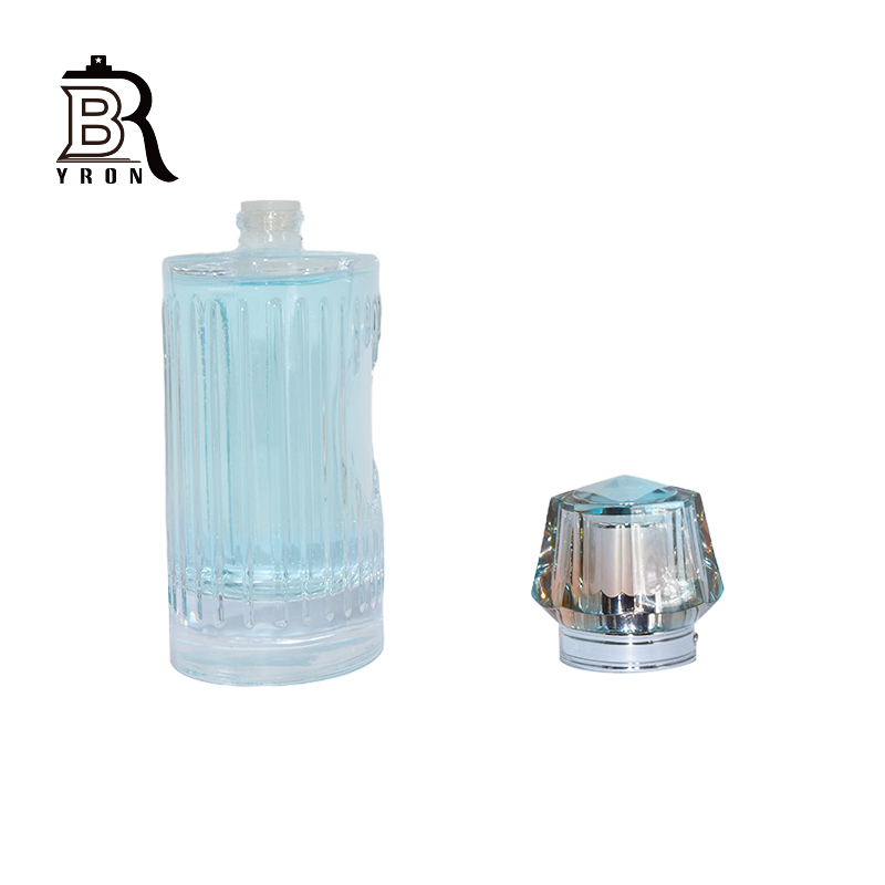 perfume bottle, pump, cap