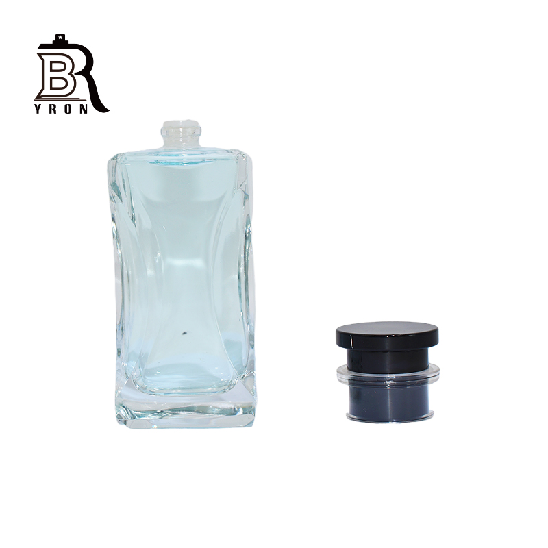 包装瓶, 化妆品玻璃瓶, 黑色磁帽