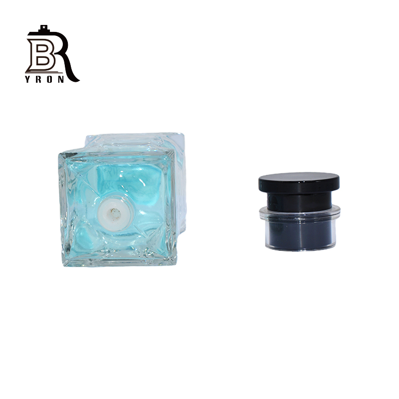 包装瓶, 化妆品玻璃瓶, 黑色磁帽