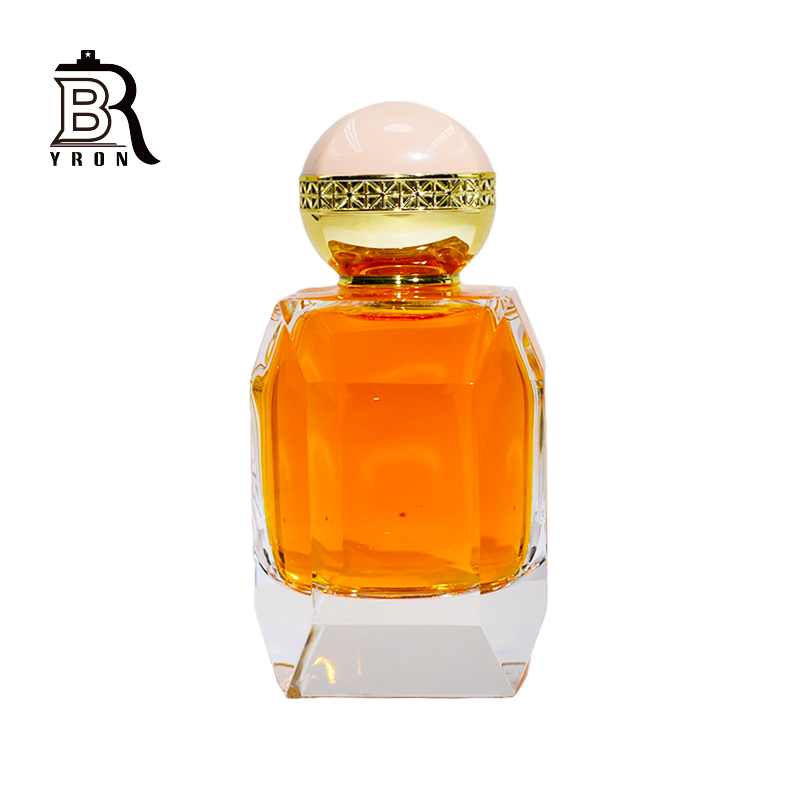 120ml Luxury Square Glass Perfume And Oil Bottles 100ml With Wood Cap Clear