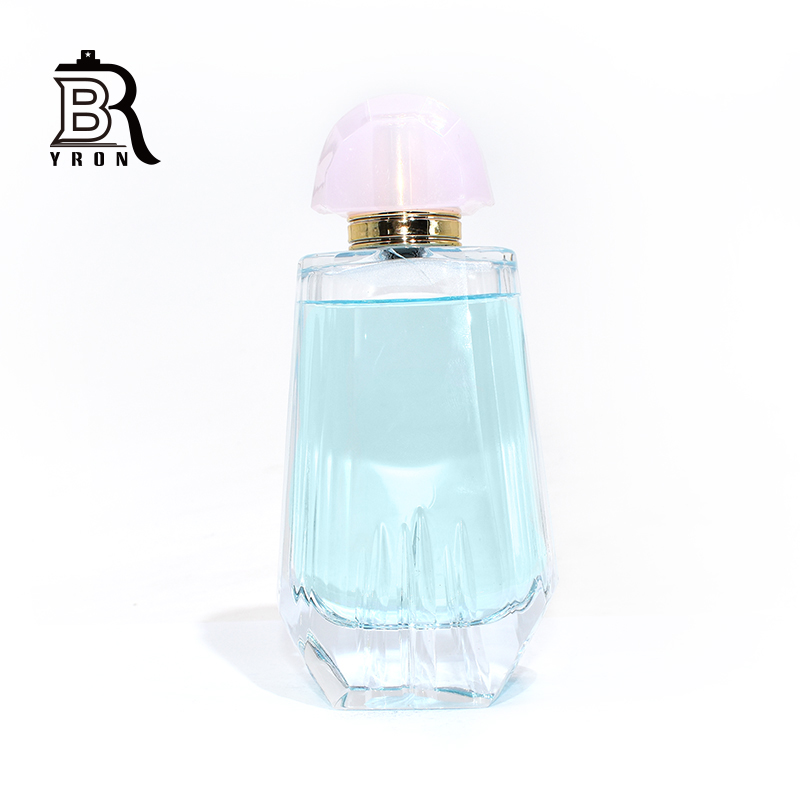 Clear Glass Perfume Bottle 50ml Perfume Glass Bottle  For Perfume With Umbrella Cap