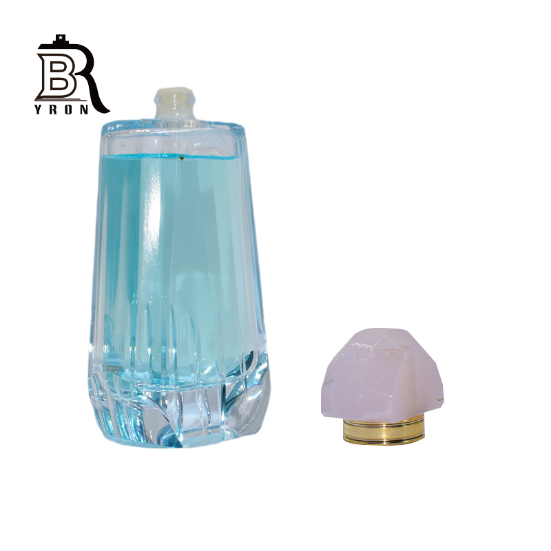 Clear Glass Perfume Bottle 50ml Perfume Glass Bottle  For Perfume With Umbrella Cap