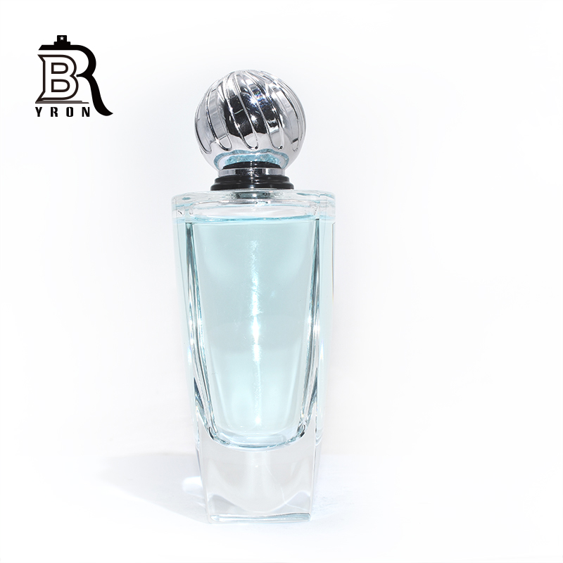 Luxury Bottle, Metal Label, Green Perfume Bottles