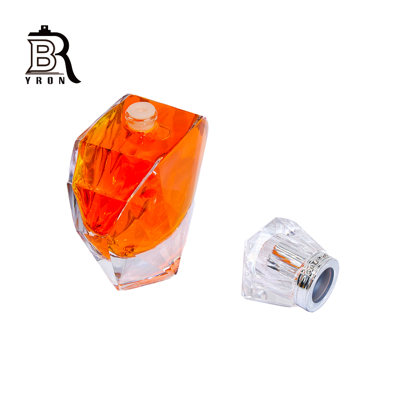  Glass Perfume Bottle, Bottle With Cap, Luxury Square Bottles