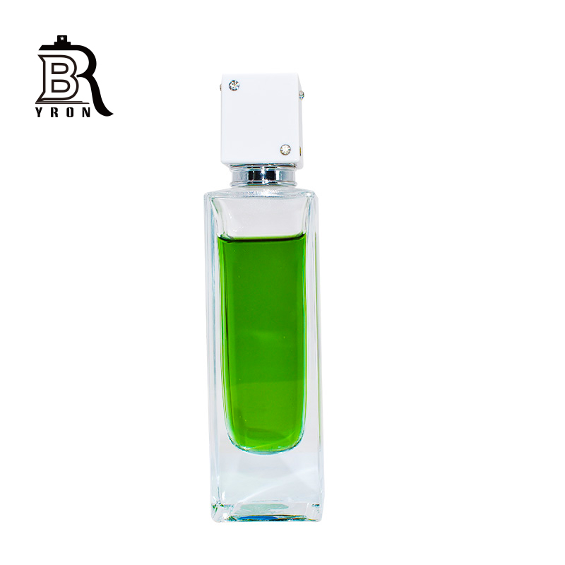 perfume bottles,Empty luxury Glass Perfume Bottles,Square Shape Bottle Leather Cap Glass Perfume Bottles