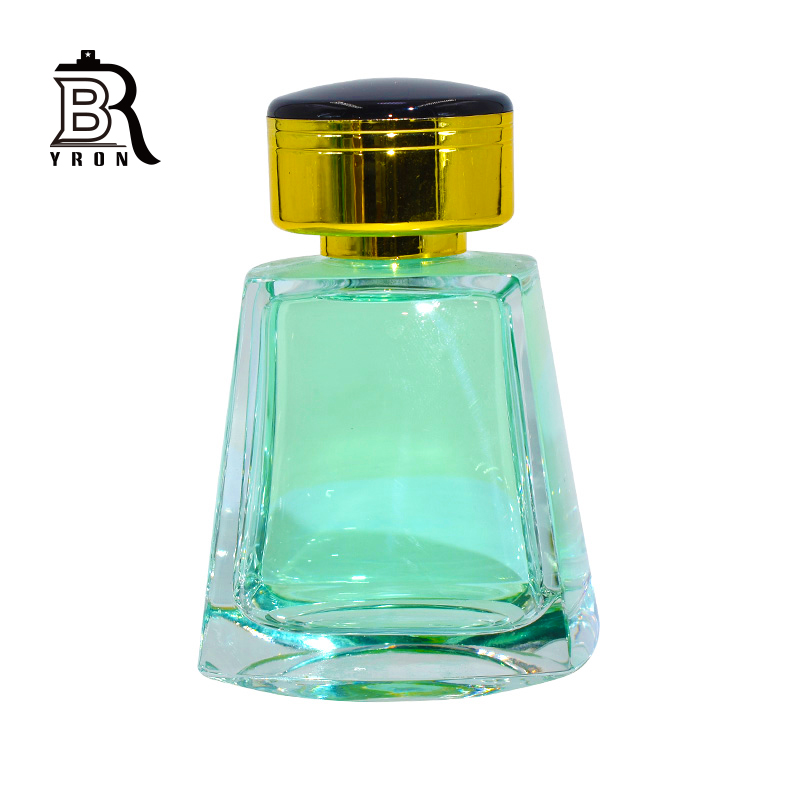 Rectangle _Shape_Glass_Bottles,Perfume_Bottles_With_Black_Cap