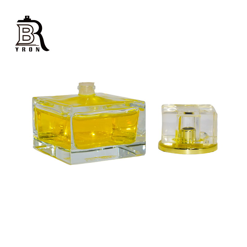 110ml Fancy Rectangle Clear Shape Perfume Empty Glass Bottle