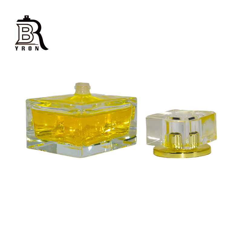 110ml Fancy Rectangle Clear Shape Perfume Empty Glass Bottle