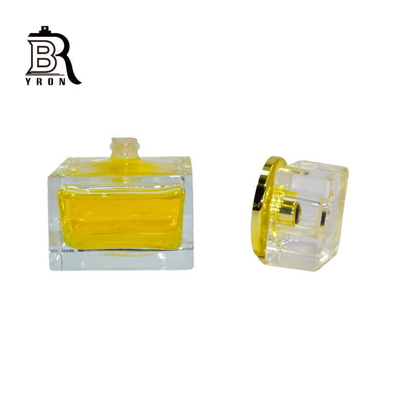 110ml Fancy Rectangle Clear Shape Perfume Empty Glass Bottle