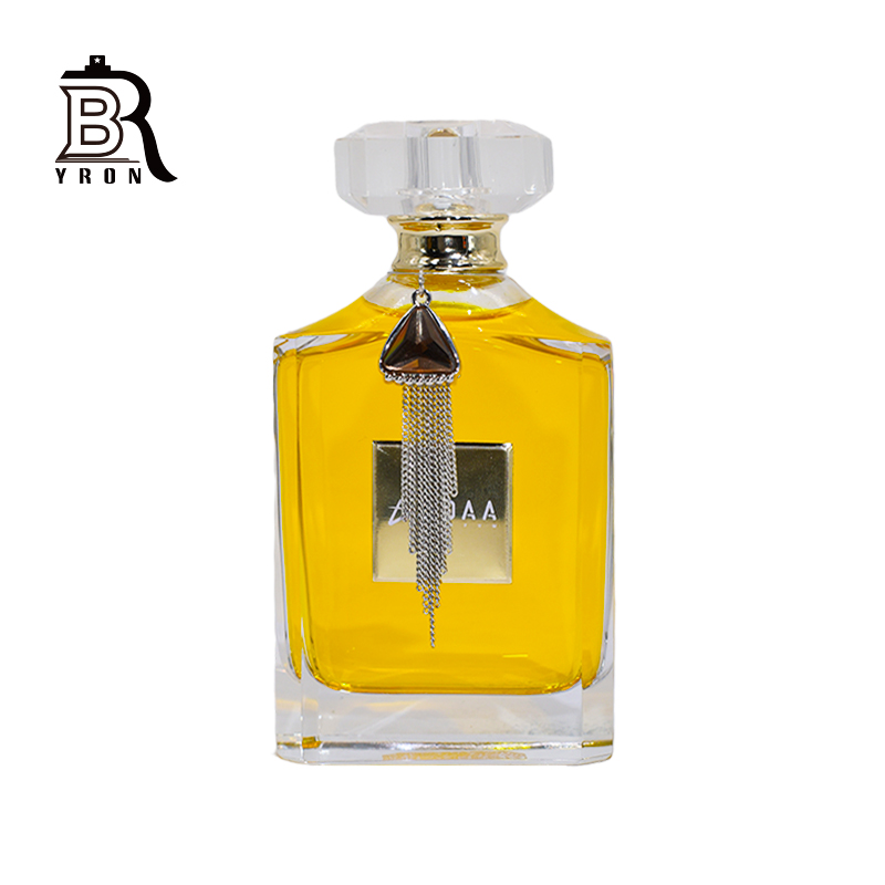 110ml Fancy Rectangle Clear Shape Perfume Empty Glass Bottle